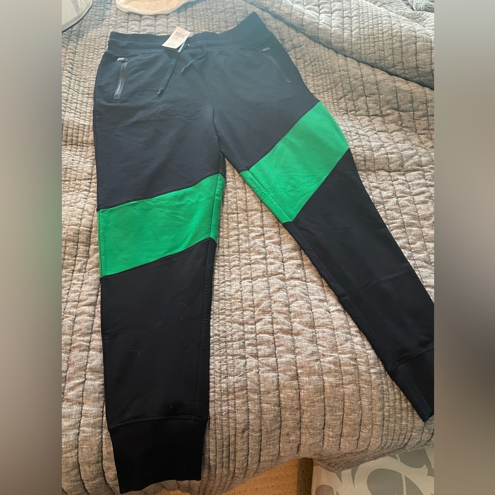 NWT Lauren Ralph Lauren two tone joggers - Picture 3 of 7